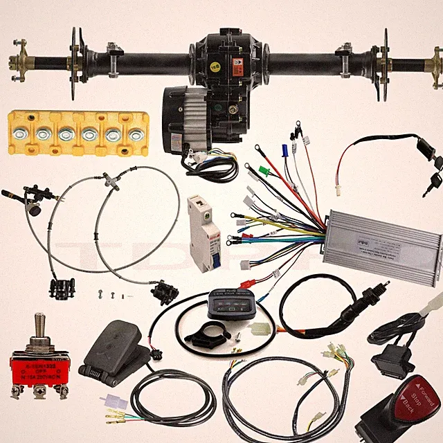 1000W Differential Motor + 30" Rear Axle Kit ATV Go Kart Trike 4 Wheeler E Bike