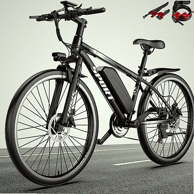 26" Electric Mountain Bike 1500W 25 MPH & 65 Miles, 7-Speed e bikes for adults