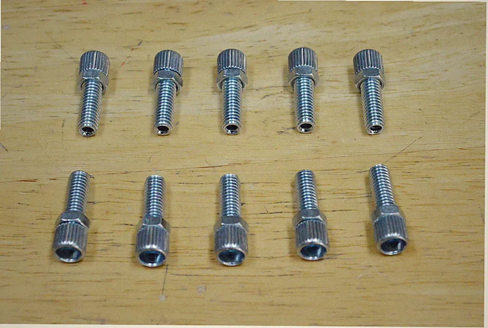 Bicycle Bike brake cable steel barrel adjusters (10) - Silver 6mm x 1"