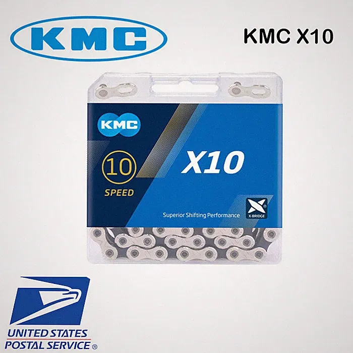 KMC X10 MTB Road Bike Chain 116L 10 Speed Bicycle Chain Magic Button Mountain