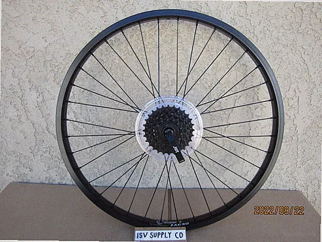 NEW 24'' BICYCLE ALUMINUM 5 SPEEDS REAR WHEEL GREAT FOR YOUR MTB BIKE, TRICYC