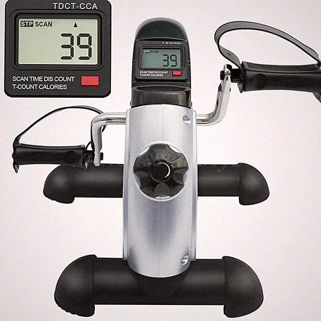 Portable Mini Cycle Bike Foot Pedal Exercise Machine Arm Leg Recovery Peddle US
