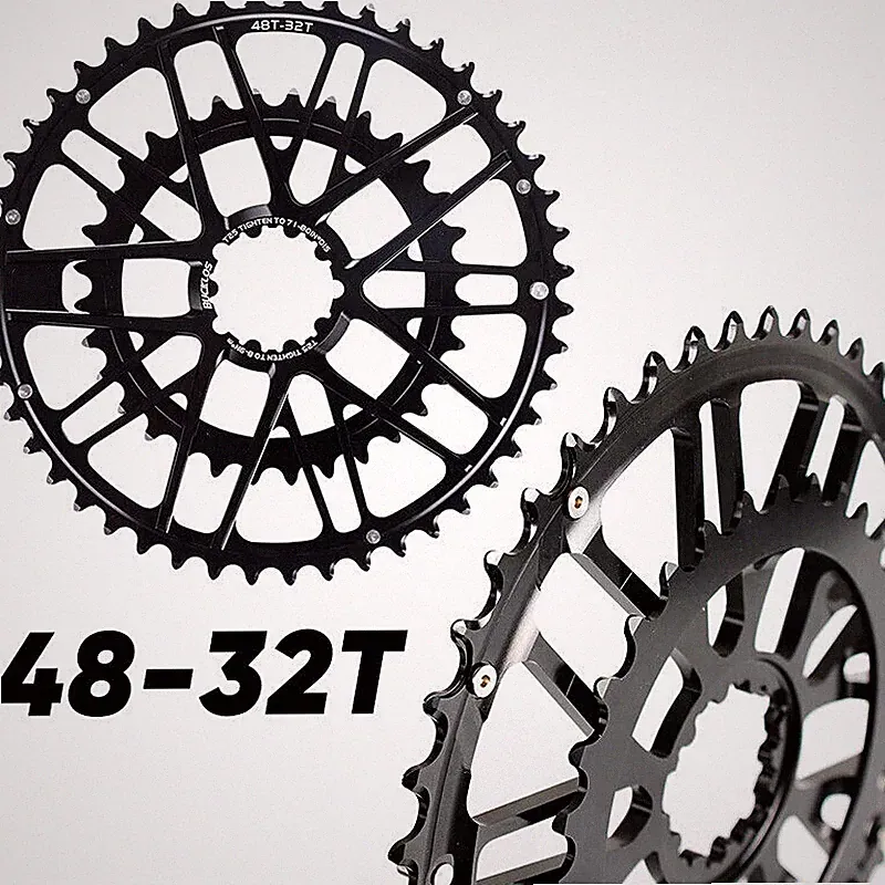 Road Gravel Bike 48-32T Round Chainring 8/9/10/11 Speeds Bicycle Chainwheel